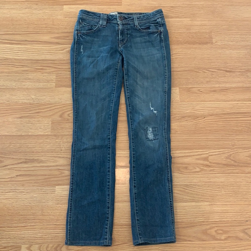 Volcom Static Straight Distressed Blue Denim Jean… - image 1